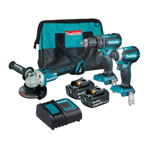 Makita 18V Piece Brushless Cordless Combo Kit Power Tool Equipment Sets